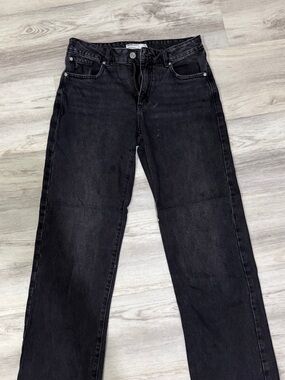 (03) Garage Black slouchy jeans
